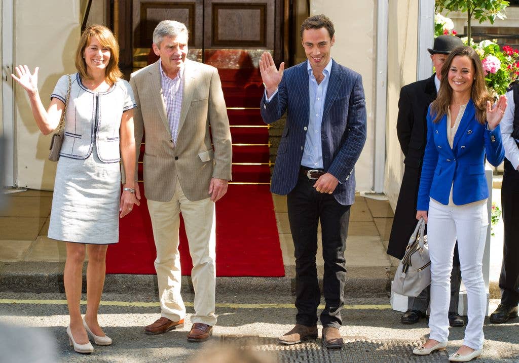Kate's family was spotted leaving the hotel after staying in the five-star spot for the Princess's royal wedding on 29 April 2011