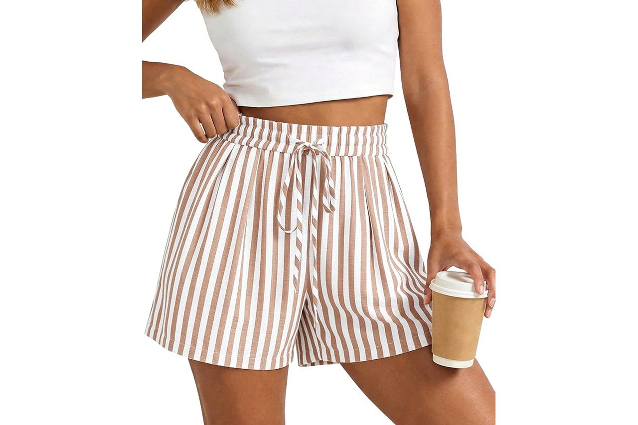 PRETTYGARDEN Elastic Waist Summer Shorts