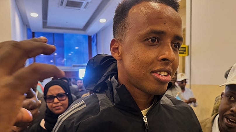 Omar Artan, who was denied entry to the United States, arrives in Mogadishu, Somalia - Wednesday 10 June 2026