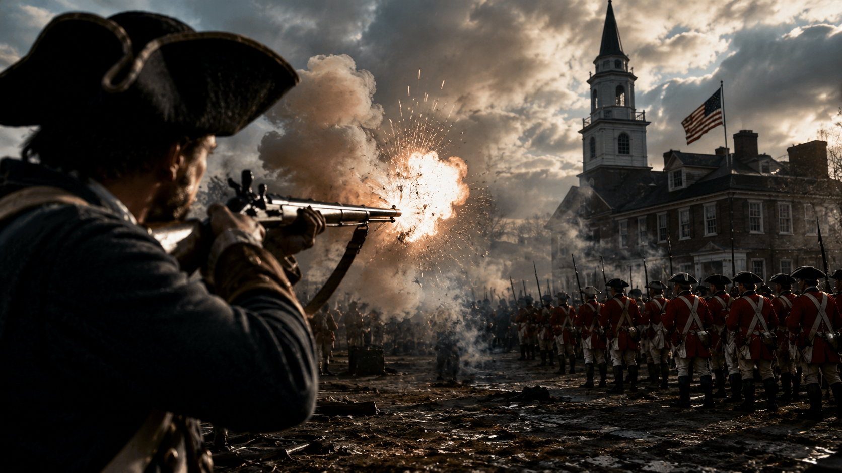 The first shot of the American Revolution may have been a lie