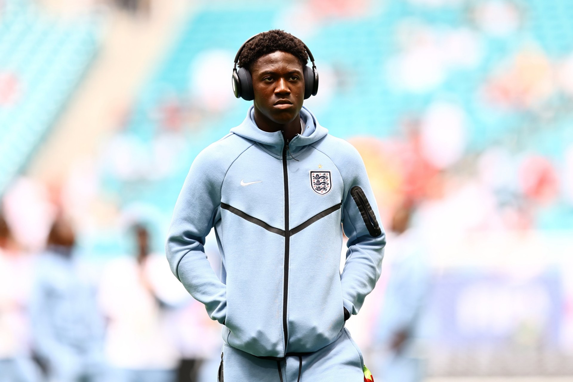 Kobbie Mainoo of England ahead of kick-off England v Norway, 2026 FIFA World Cup