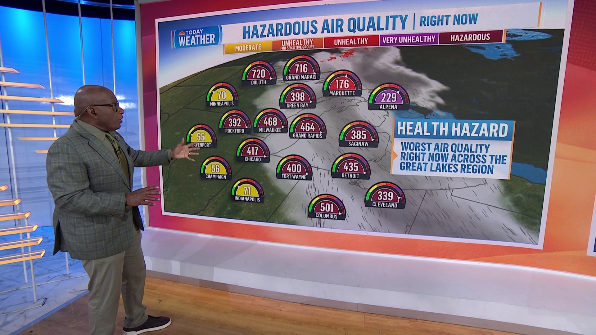 Wildfire smoke, more rain in Texas: Al Roker tracks US forecast