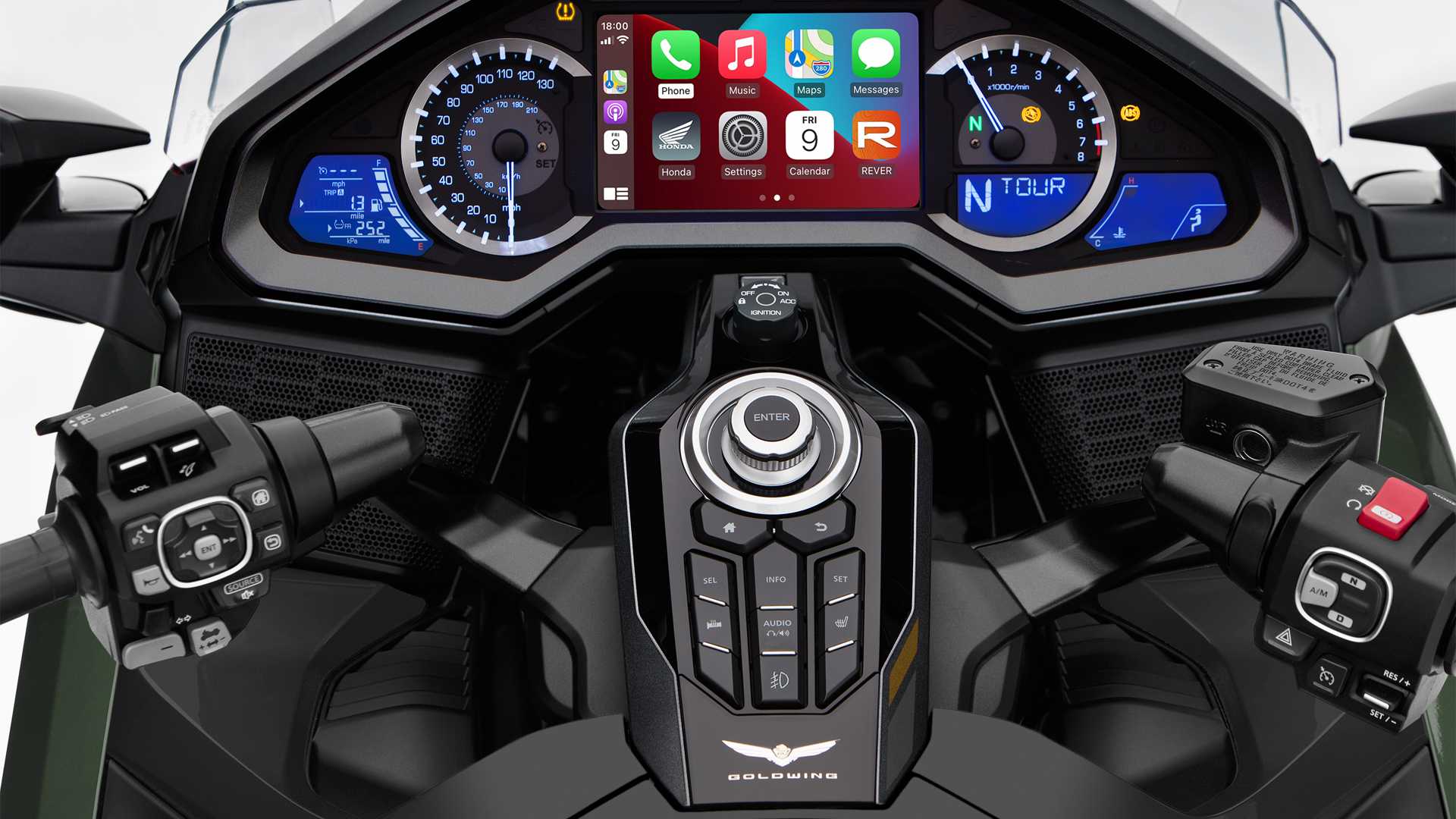 2024 Honda Gold Wing Dash view
