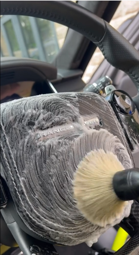 The complete process of a professional car detail