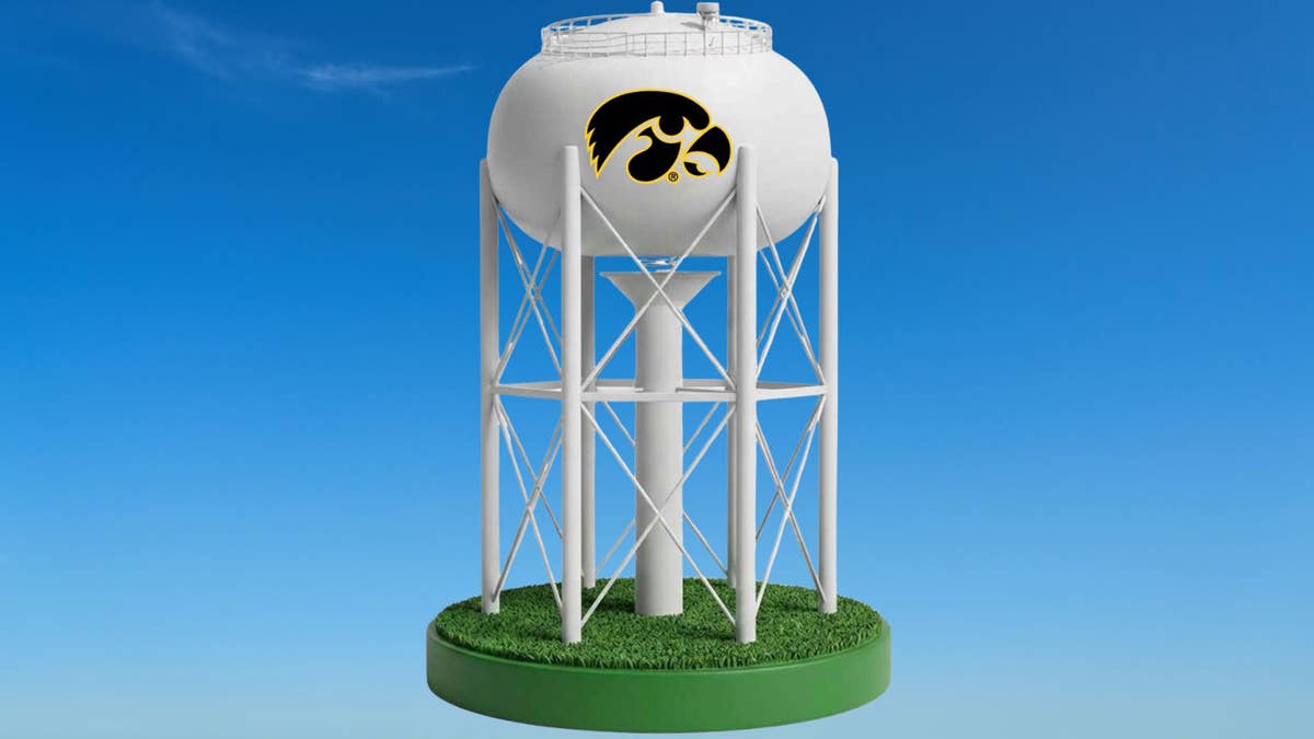 Limited-Edition Bobblehead Celebrates Iowa Hawkeyes' Iconic Water Tower Before Its Demolition