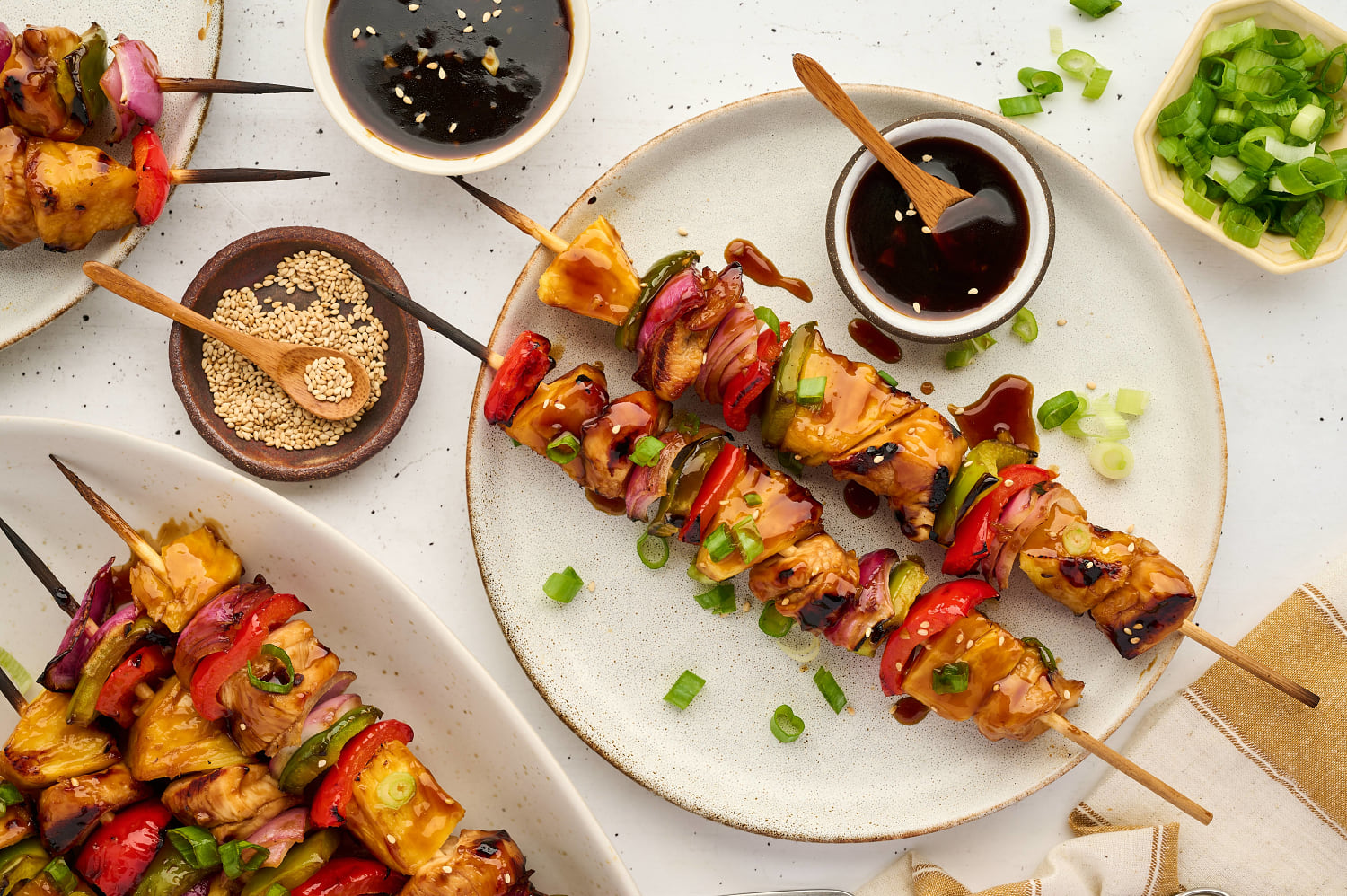 Joy Bauer's Grilled Teriyaki Chicken and Pineapple Skewers. (Kelly Barton)