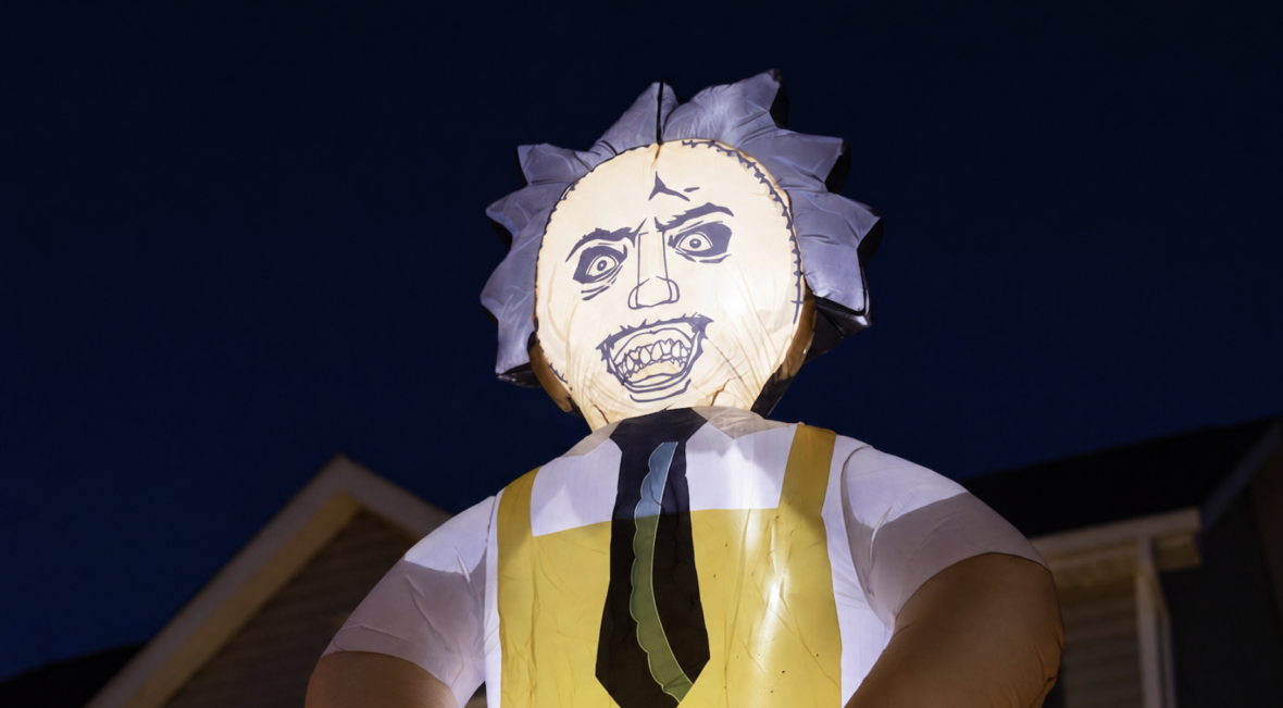 Absurd 25-Foot Inflatable Leatherface Is Coming for Your Front Lawn This Halloween