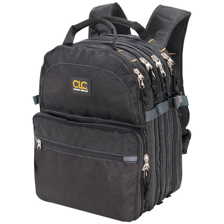 The CLC Work Gear 1132 Heavy-Duty tool backpack on a white background