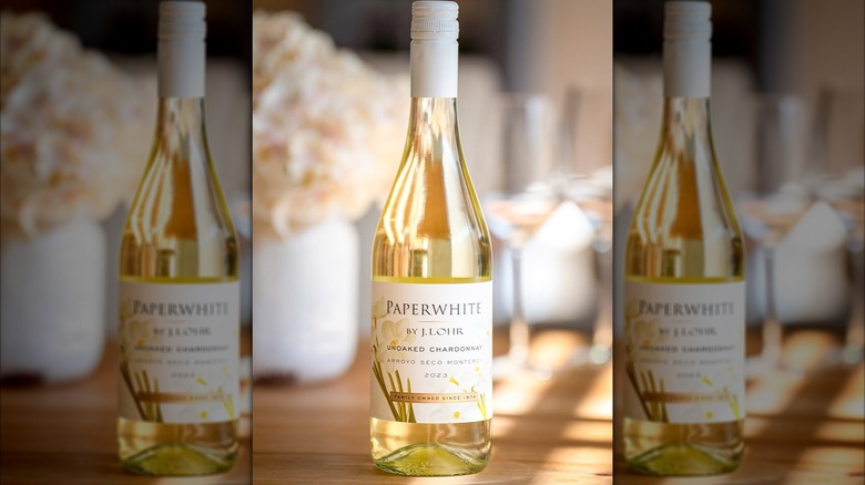 bottle of white wine