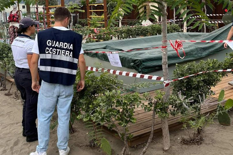 The incident took place at a beach resort in Lombardy, Italy