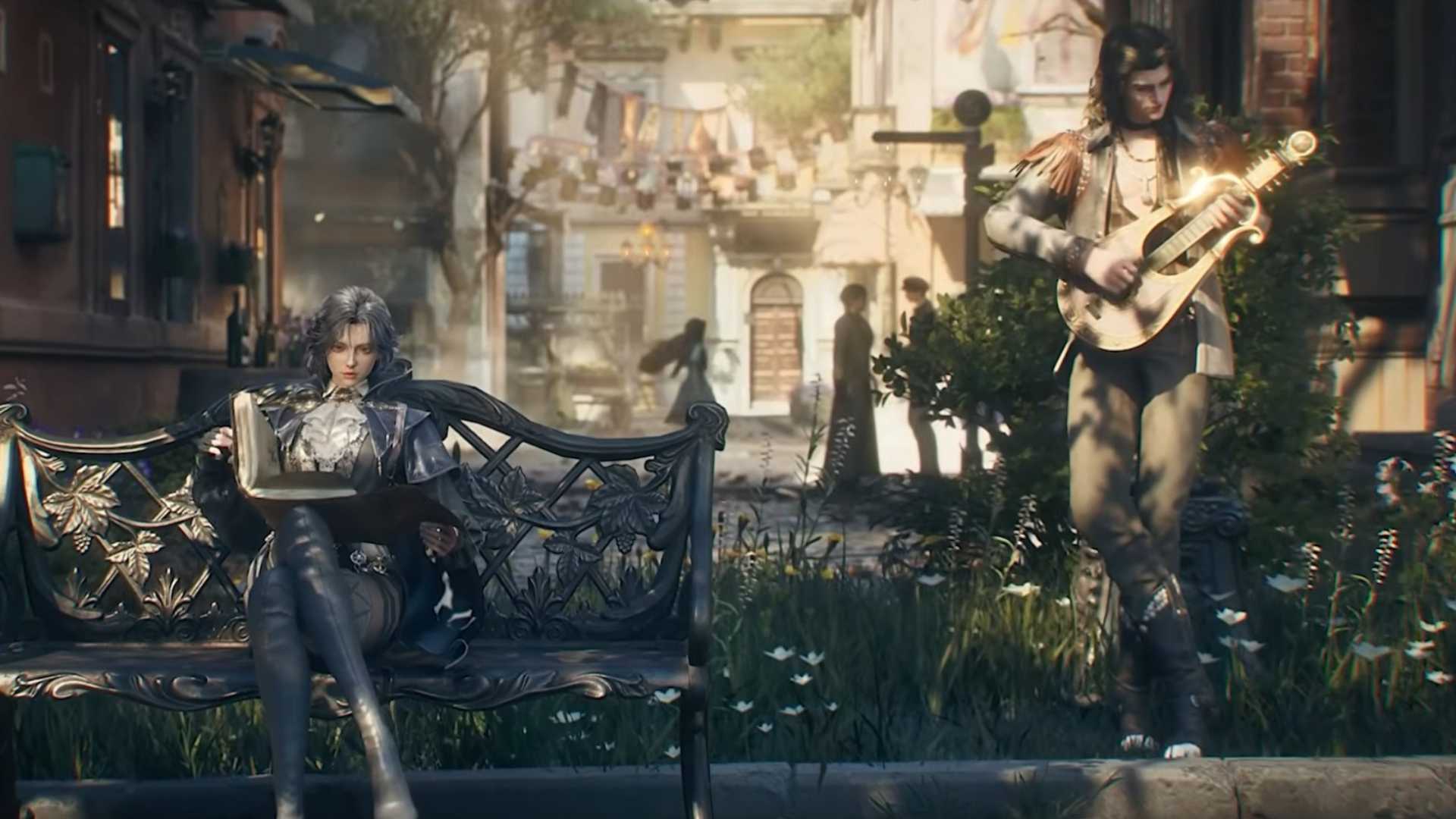 Two characters relax next to each other in Lord of Mysteries.