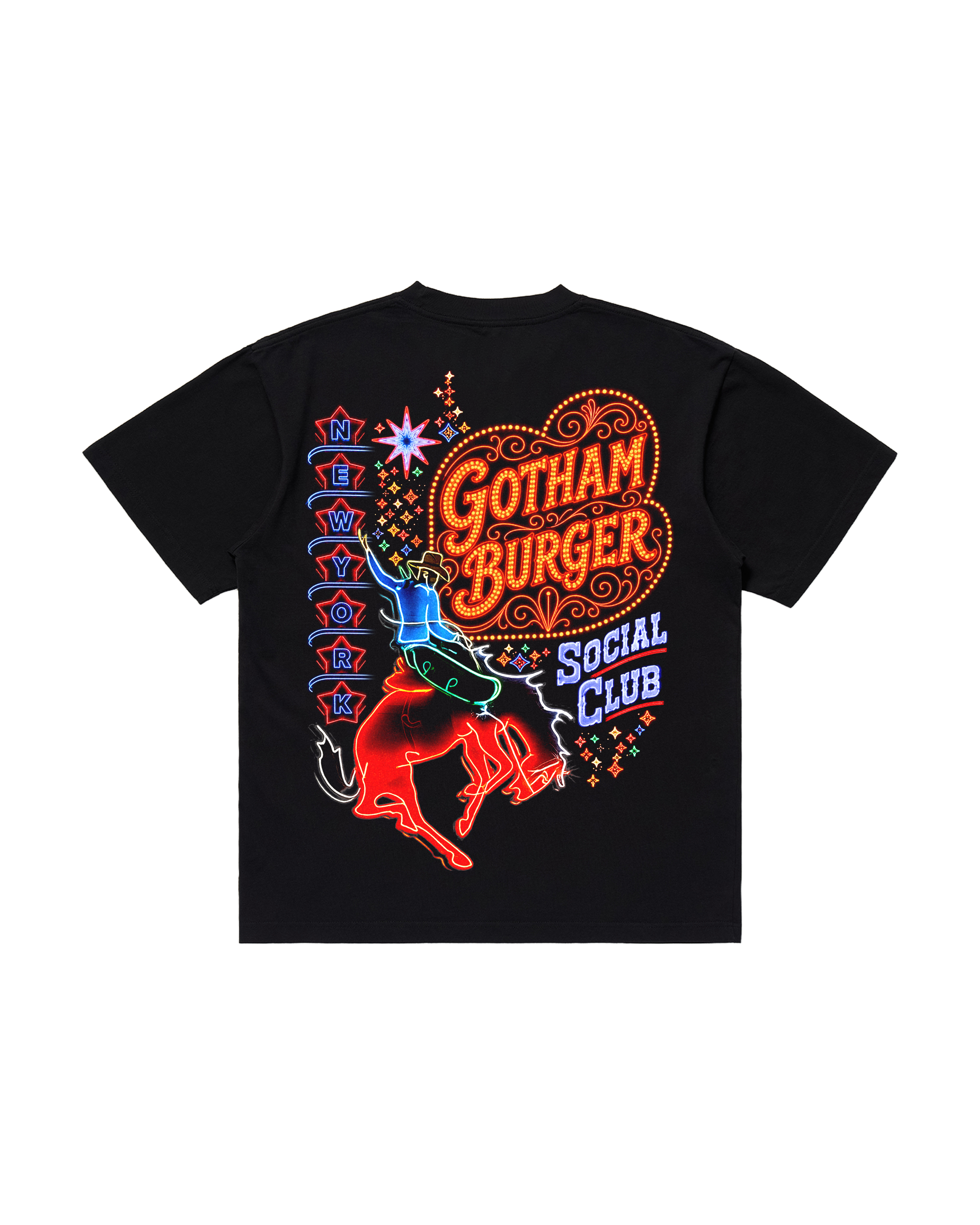 FAMILY STYLE NYC x GOTHAM BURGER TSHIRT - BLACK
