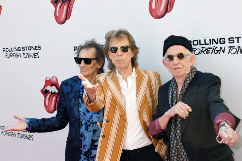 Ronnie Wood, Mick Jagger and Keith Richards