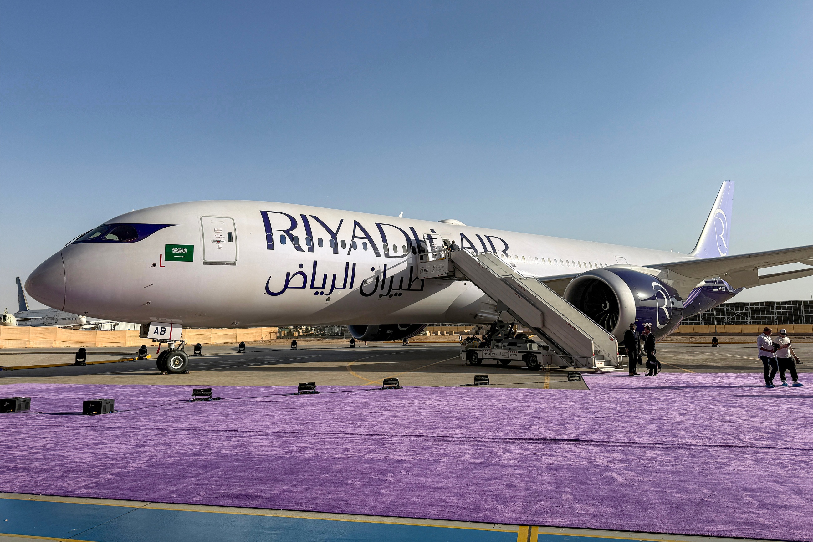 Boeing 787-9 Dreamliner aircraft Saudi airline Riyadh