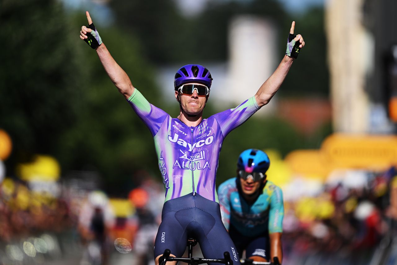 'It was full-gas from the first minute' – Mauro Schmid outguns breakaway partner to win Tour de France stage 13