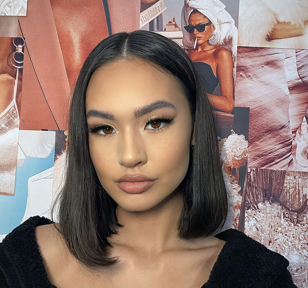 Woman with dark hair