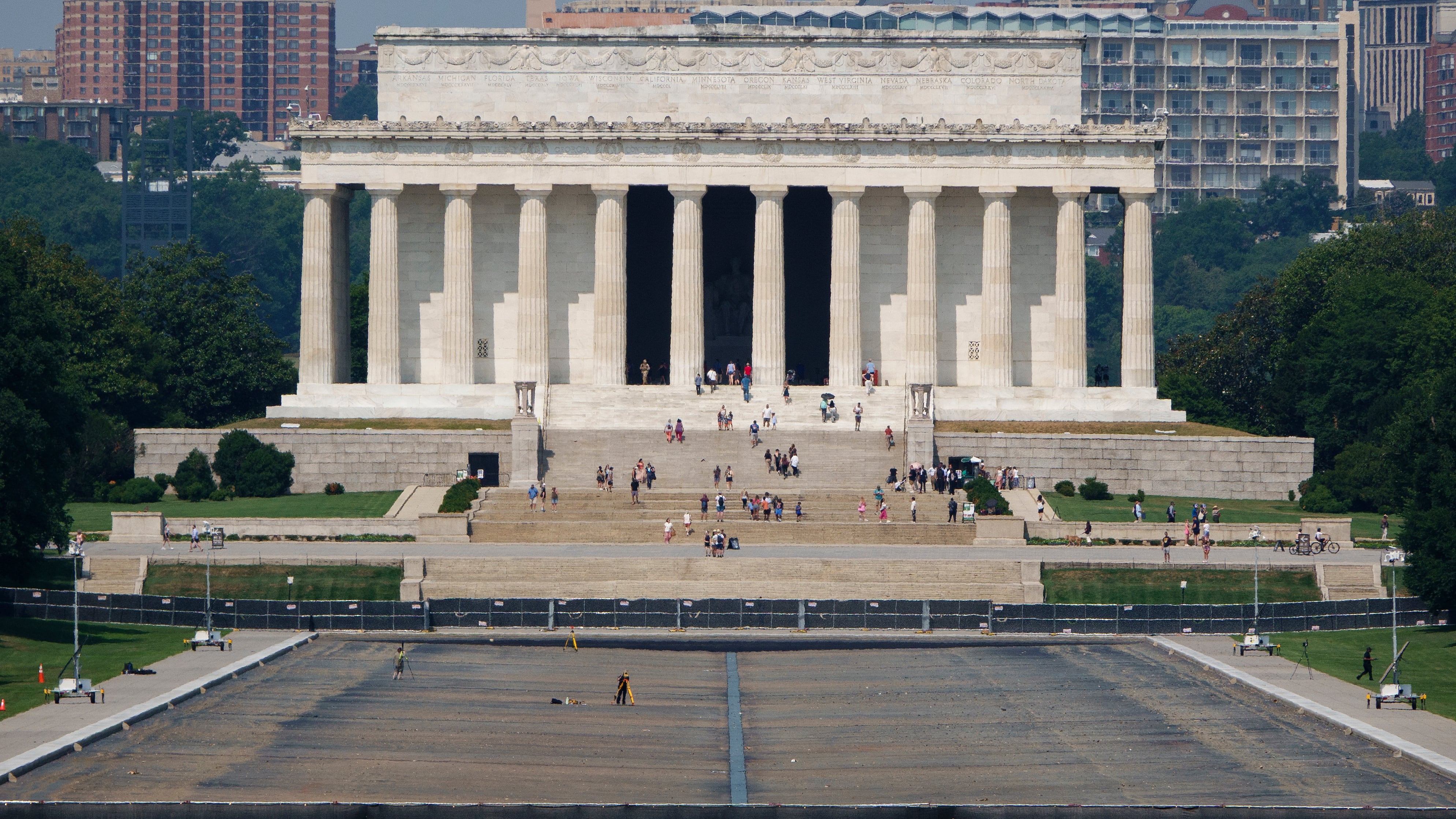 Humiliated Trump Makes Bonkers Claim About Reflecting Pool Damage