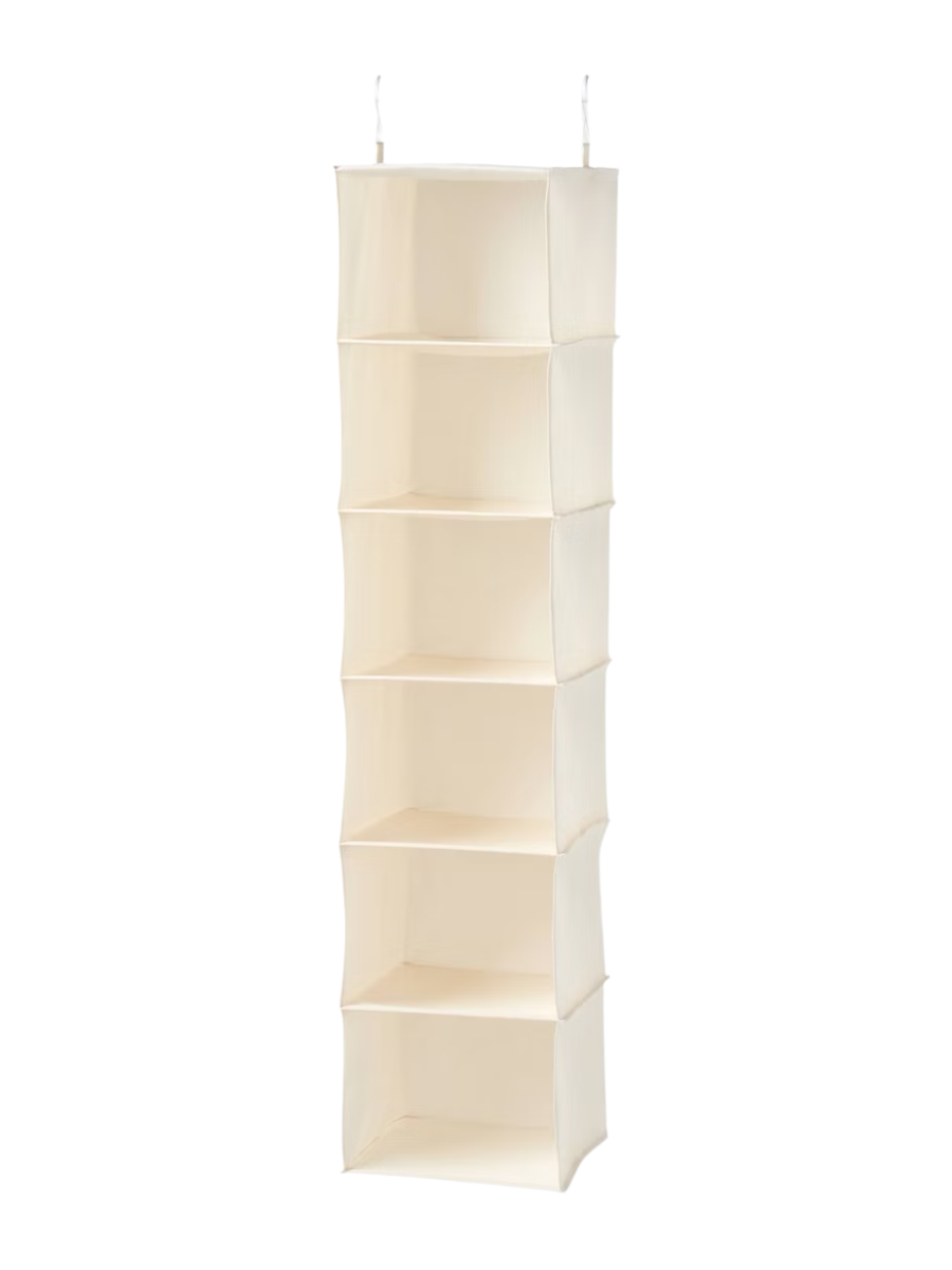 Hanging Closet 6 Shelf Ivory - Brightroom™