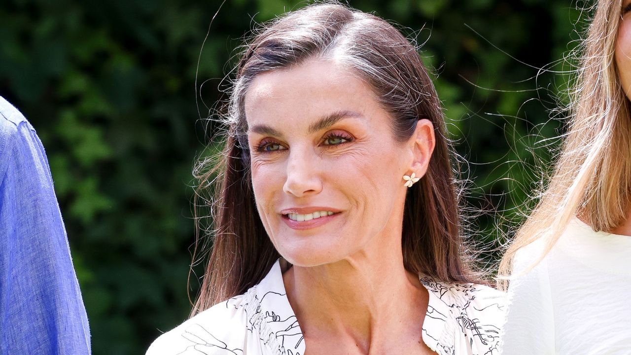 You can style black in summer - Queen Letizia's monochrome midi and elegant espadrilles prove it