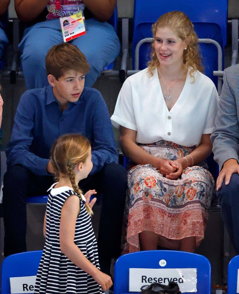 A photo of Princess Charlotte and Lady Louise Windsor