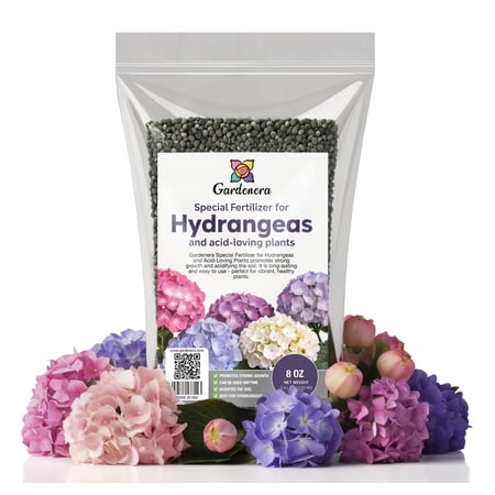 ⭐ 𝐁𝐄𝐒𝐓𝐒𝐄𝐋𝐋𝐄𝐑 Slow Release Hydrangea Fertilizer With Iron & Sulfur – Indoor & Outdoor Soil Acidifier for Miracle Growth [8 Oz]