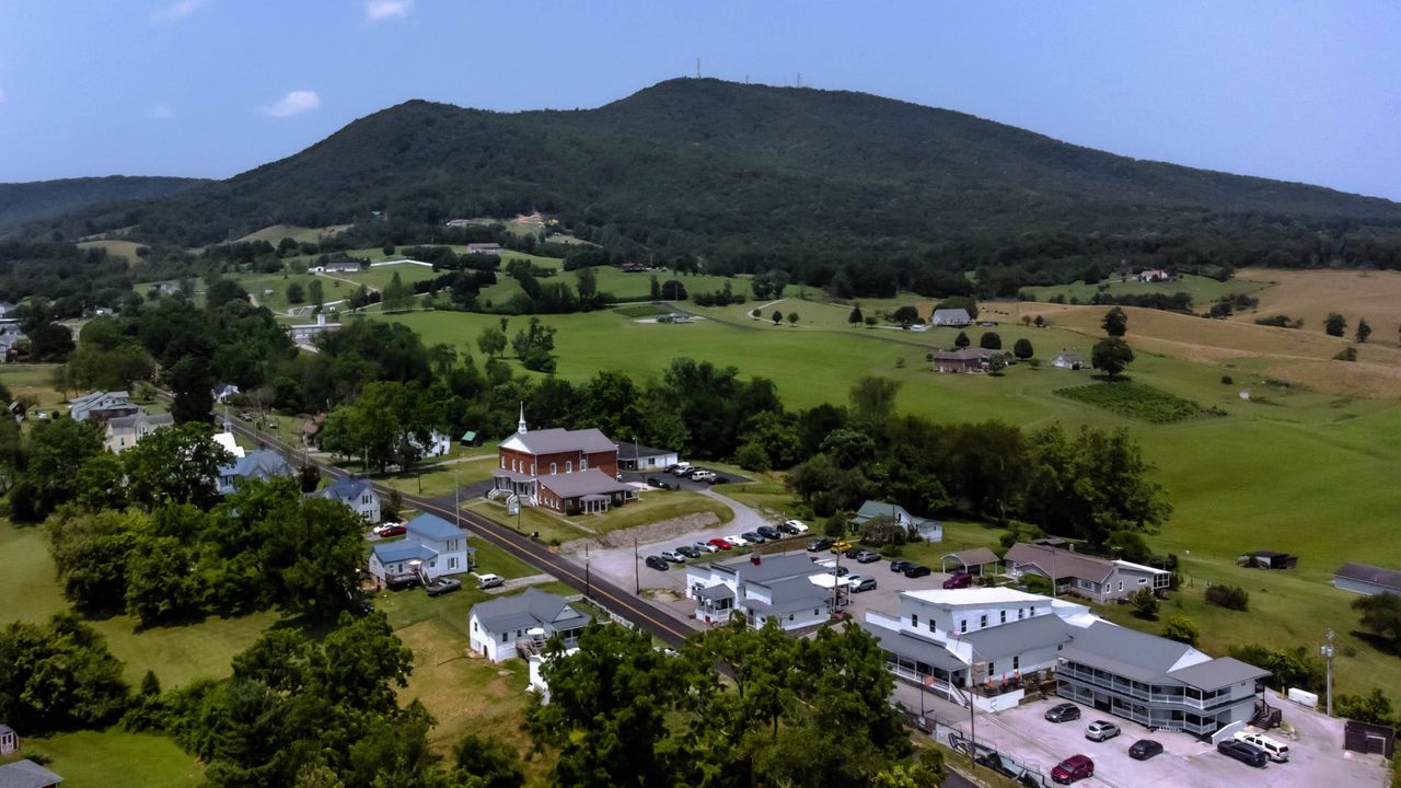Aerial view of Draper, VA