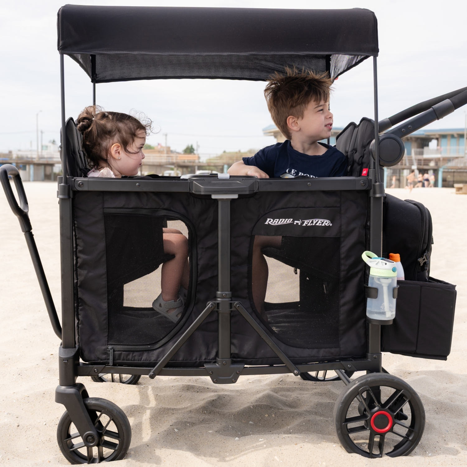 We loaded the kids into the Voya and rolled through the sand; no walking, no complaints. (Courtesy Daniel Landesman Photography)