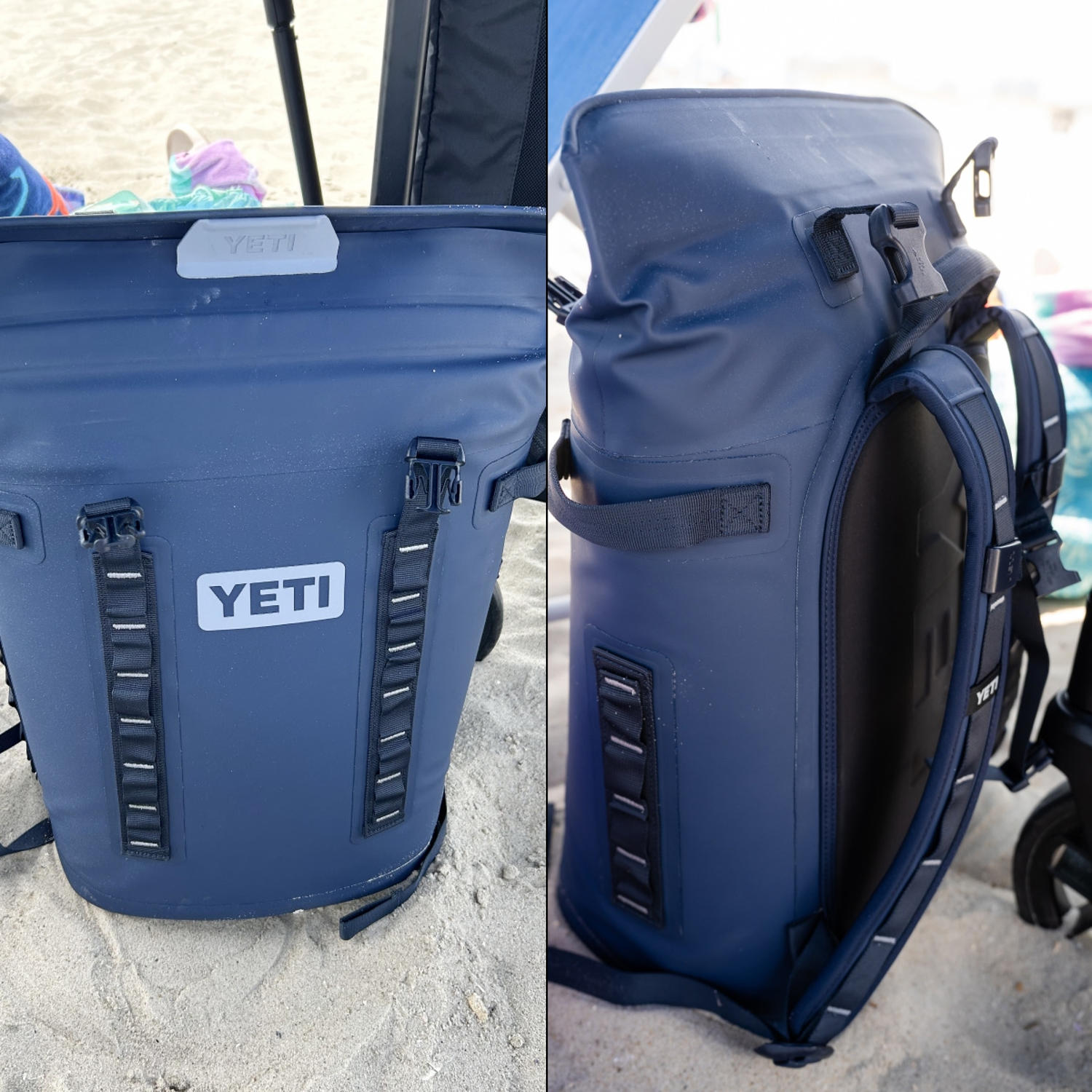 Yeti's cooler kept our food cold all day, and the backpack design made it so easy to haul across the sand. (Courtesy Daniel Landesman Photography; Courtesy Becca Delman)