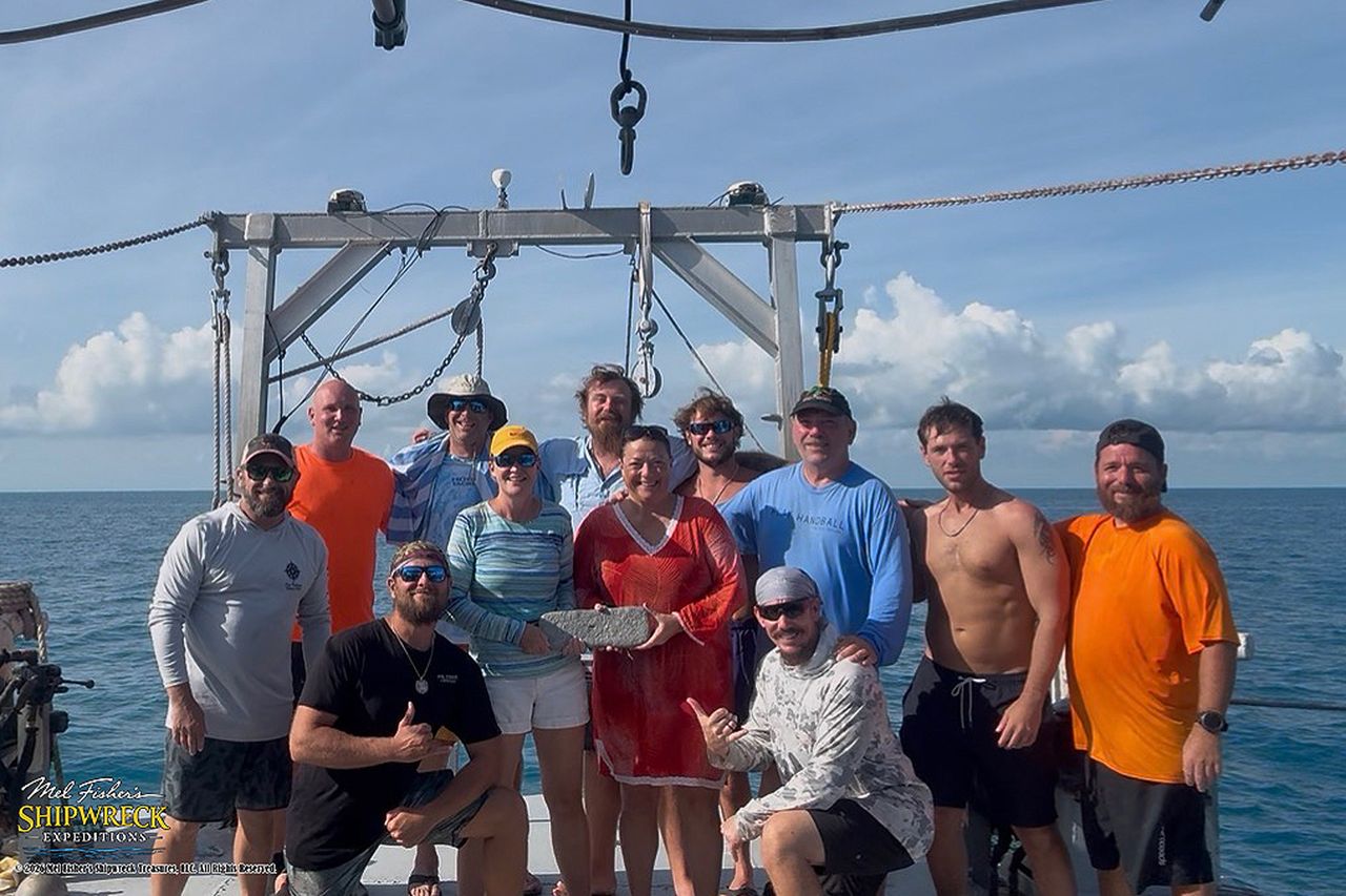 Treasure Hunters Find 22 Lb. Silver Bar from Legendary Shipwreck
