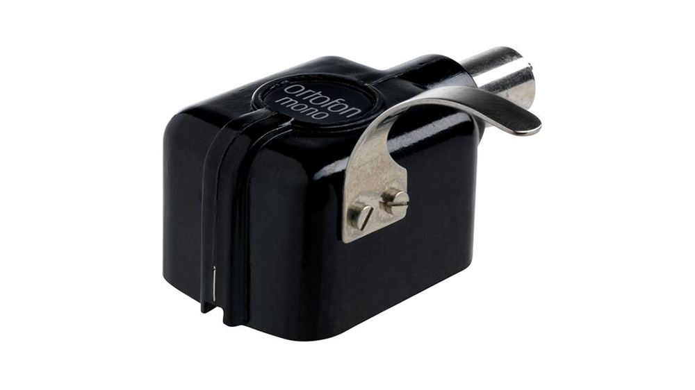 An Ortofon Mono cartridge pictured on a white background