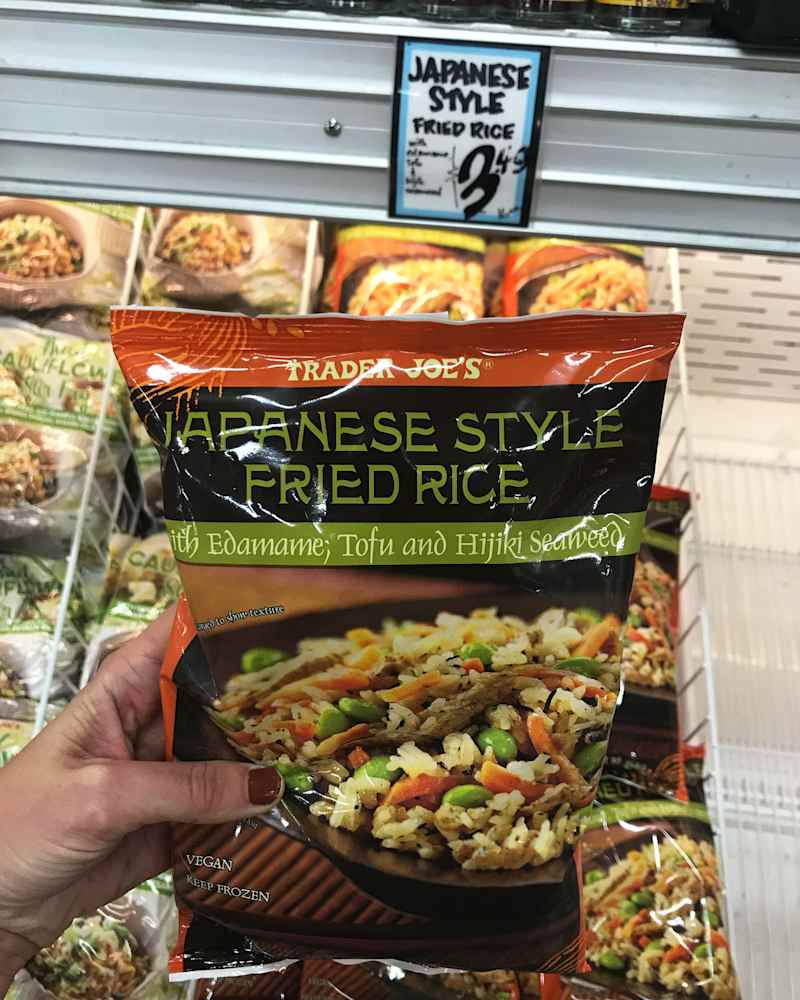 Japanese Fried Rice in freezer at Trader Joe's store