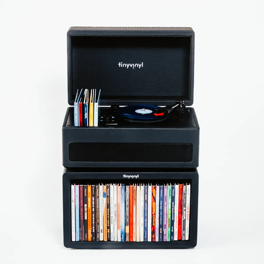 These tiny records now have their own miniature record player