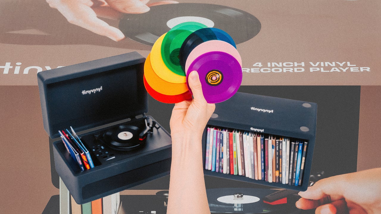 These tiny records now have their own miniature record player