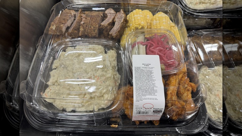 The Kirkland Signature BBQ Platter container at Costco