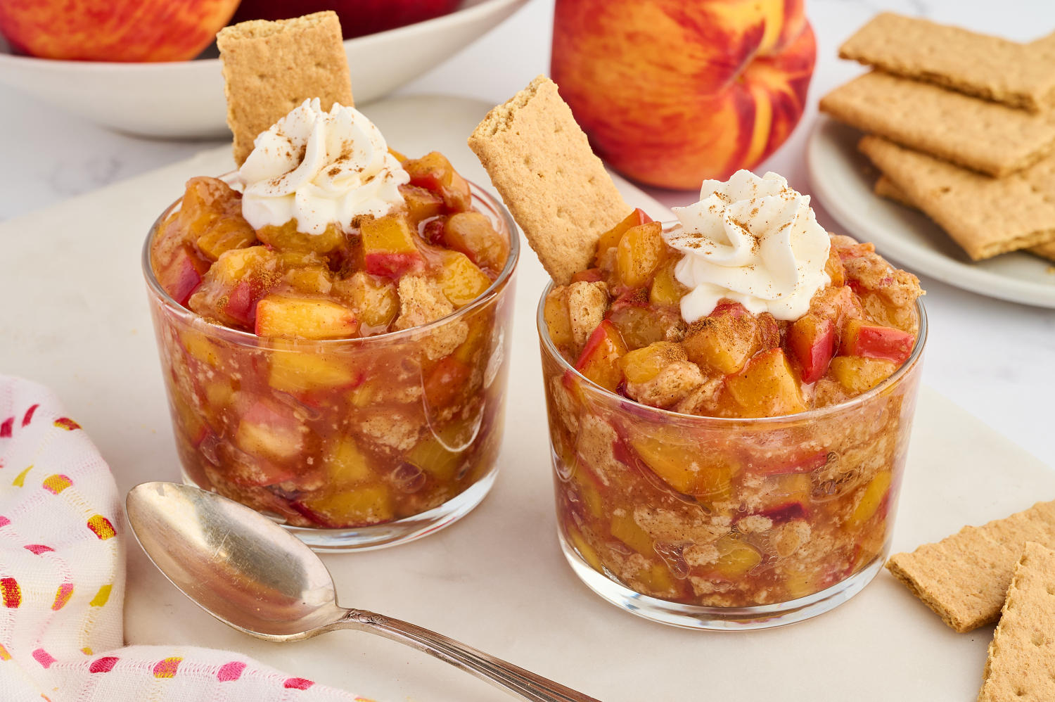 Joy Bauer's 5-Minute Peach Cobbler. (Kelly Barton)