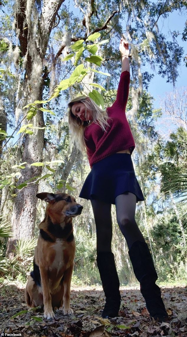 Clark's boyfriend posted a tribute to her a few days after she died promising to take care of her dogs, one of which she is pictured with