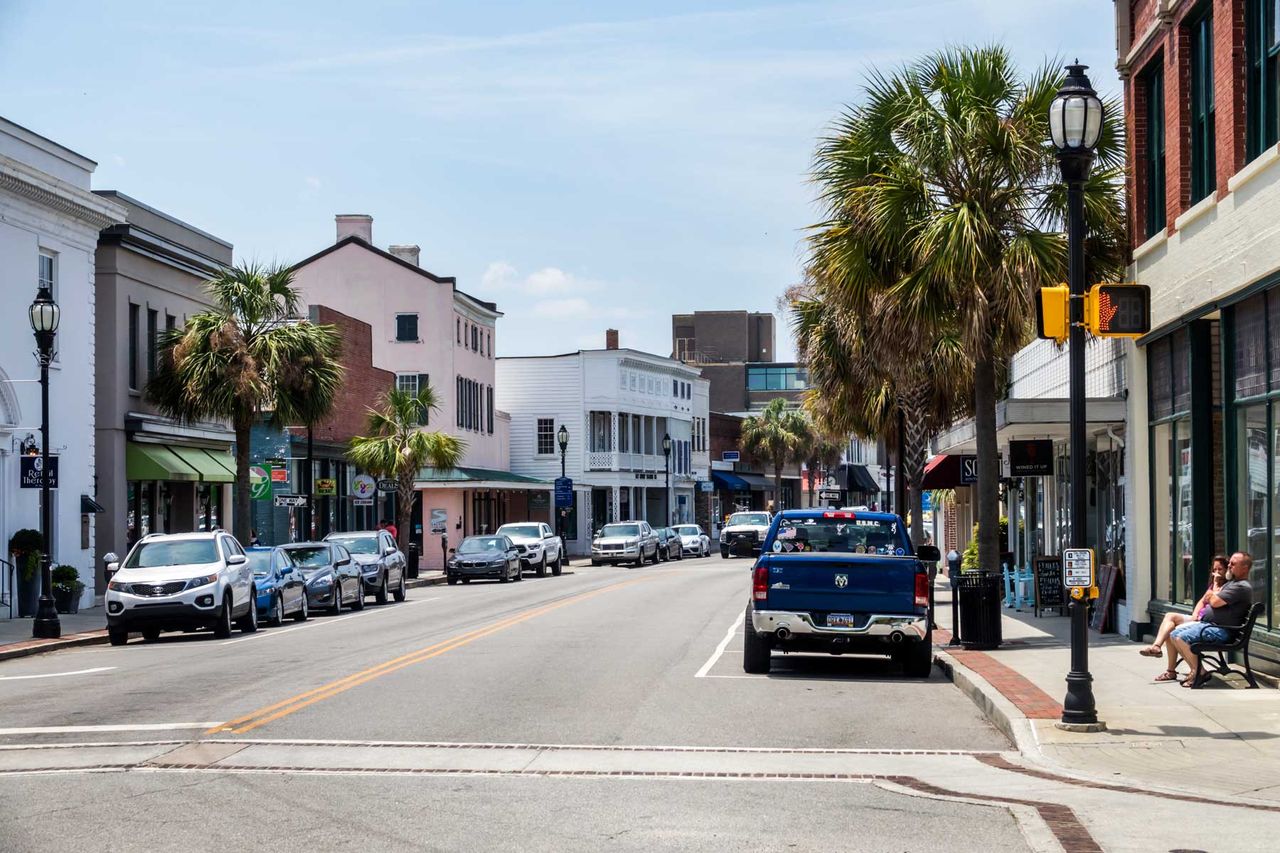 South Carolina, Beaufort, Bay Street, Historic Downtown shopping and business district