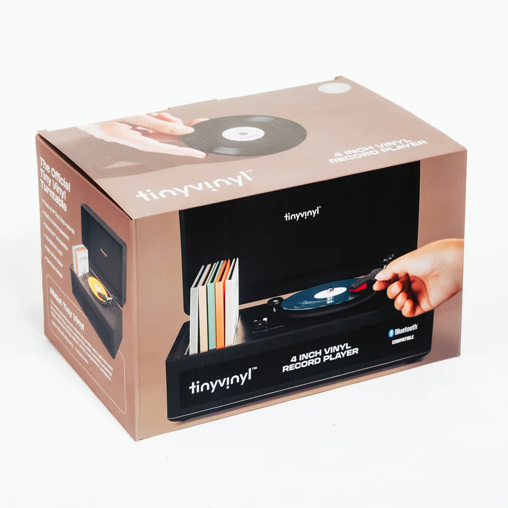 These tiny records now have their own miniature record player