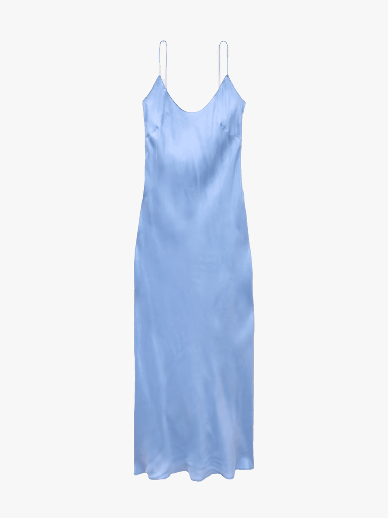 blue prom dress with rhinestones Beading Rhinestone Ruffles Dress, Blue Off the Shoulder Even Flare One Sleeve Sequin SIZE:SMALL dresses-collection-feb