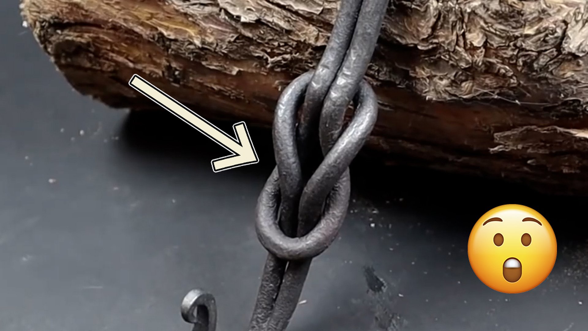 Square knot hook takes shape