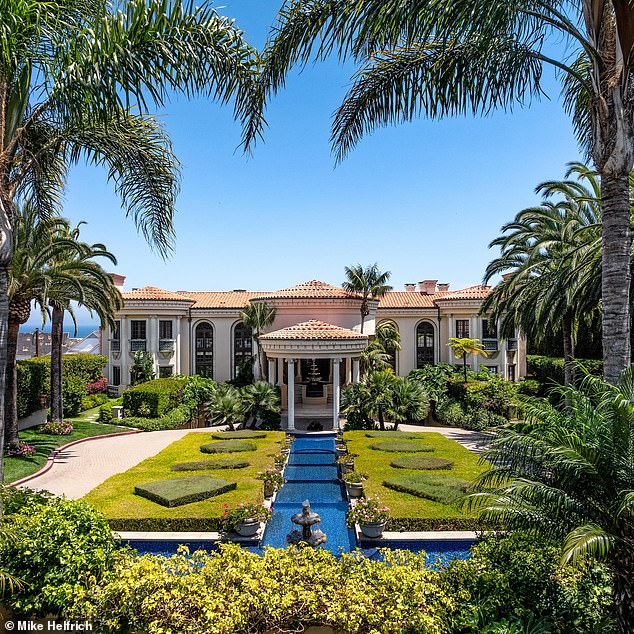 The sprawling property covers around 17,700 square feet on more than 1.16 acres and was designed by architect Jonathan Stout