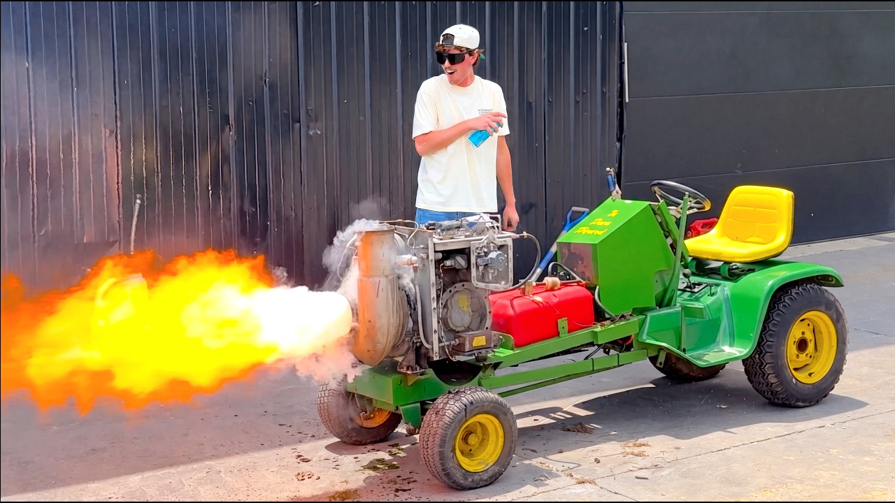 He paid $2,800 for a jet-powered lawn mower - it blew up immediately