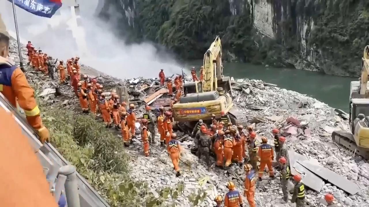 Landslide in southwest China buries homes and forces hundreds to evacuate