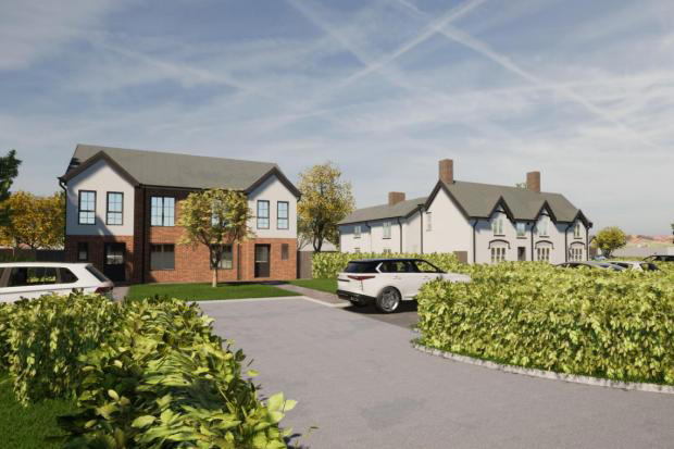 New mini housing estate planned aside refurbished historic farmhouse