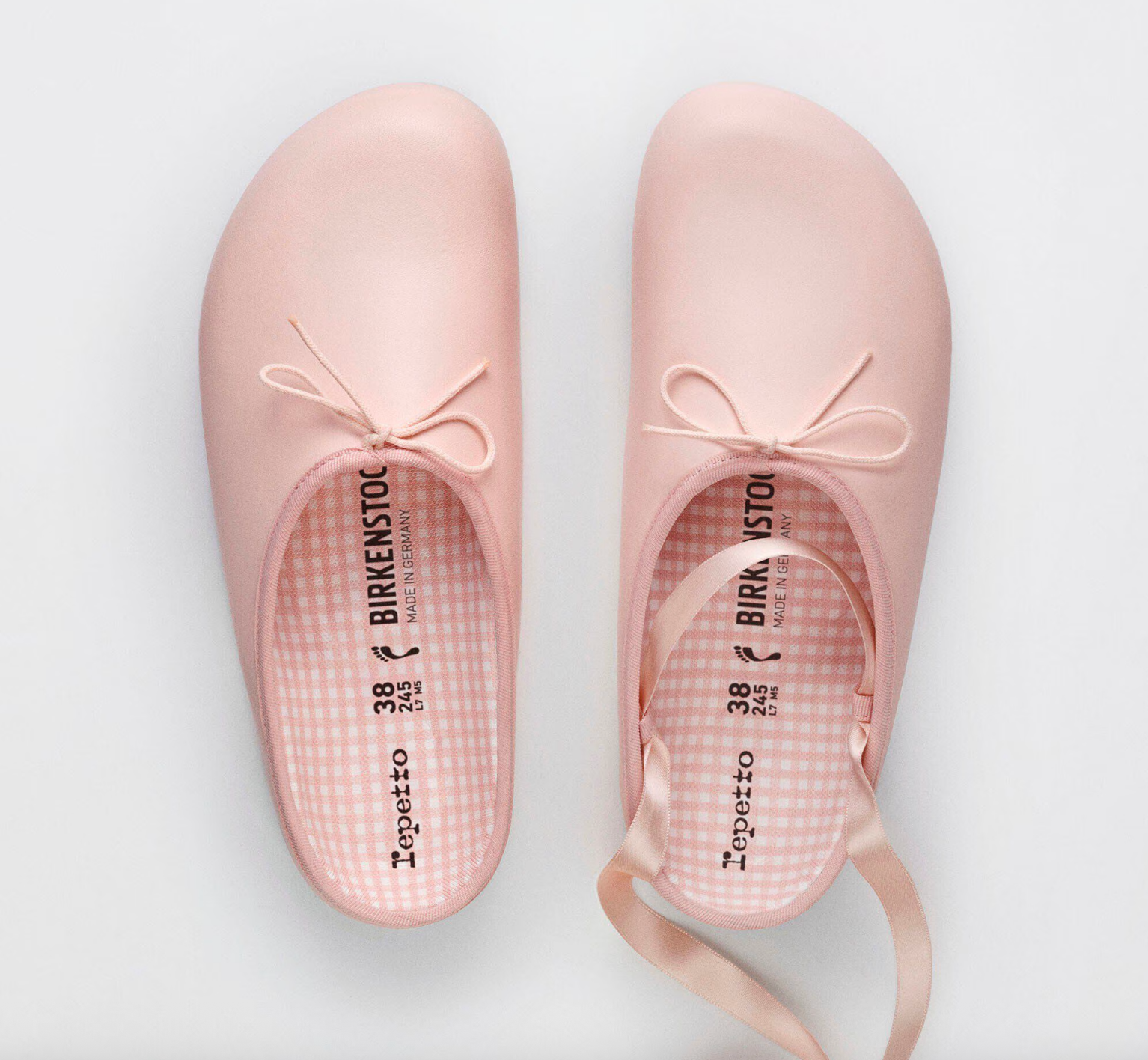 Birkenstock’s Opéra mule has been reimagined in collaboration with the heritage ballet shoemaker Repetto (Birkenstock/Repetto)