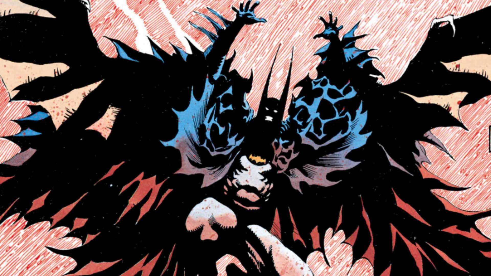 Batman with wings in Batman & Dracula: Red Rain