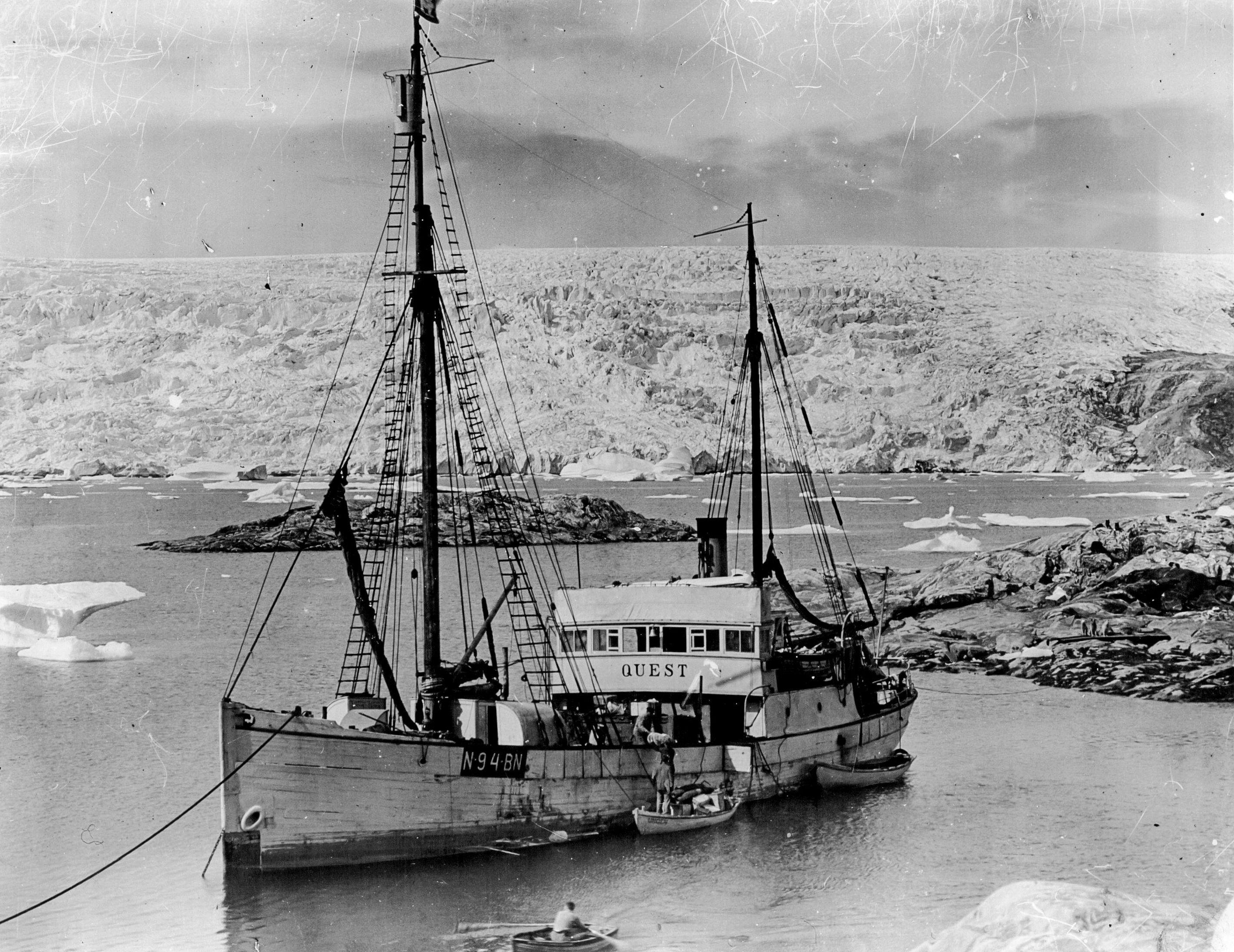 New close-up images reveal the wreckage of Ernest Shackleton's last ship, now draped in discarded fishing gear and teeming with life