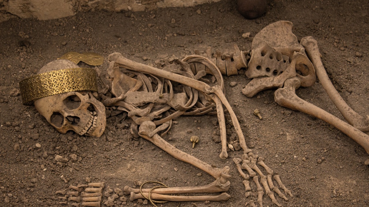 A 1,000-year-old Panama tomb held stacked gold and the bodies of sacrificed attendants