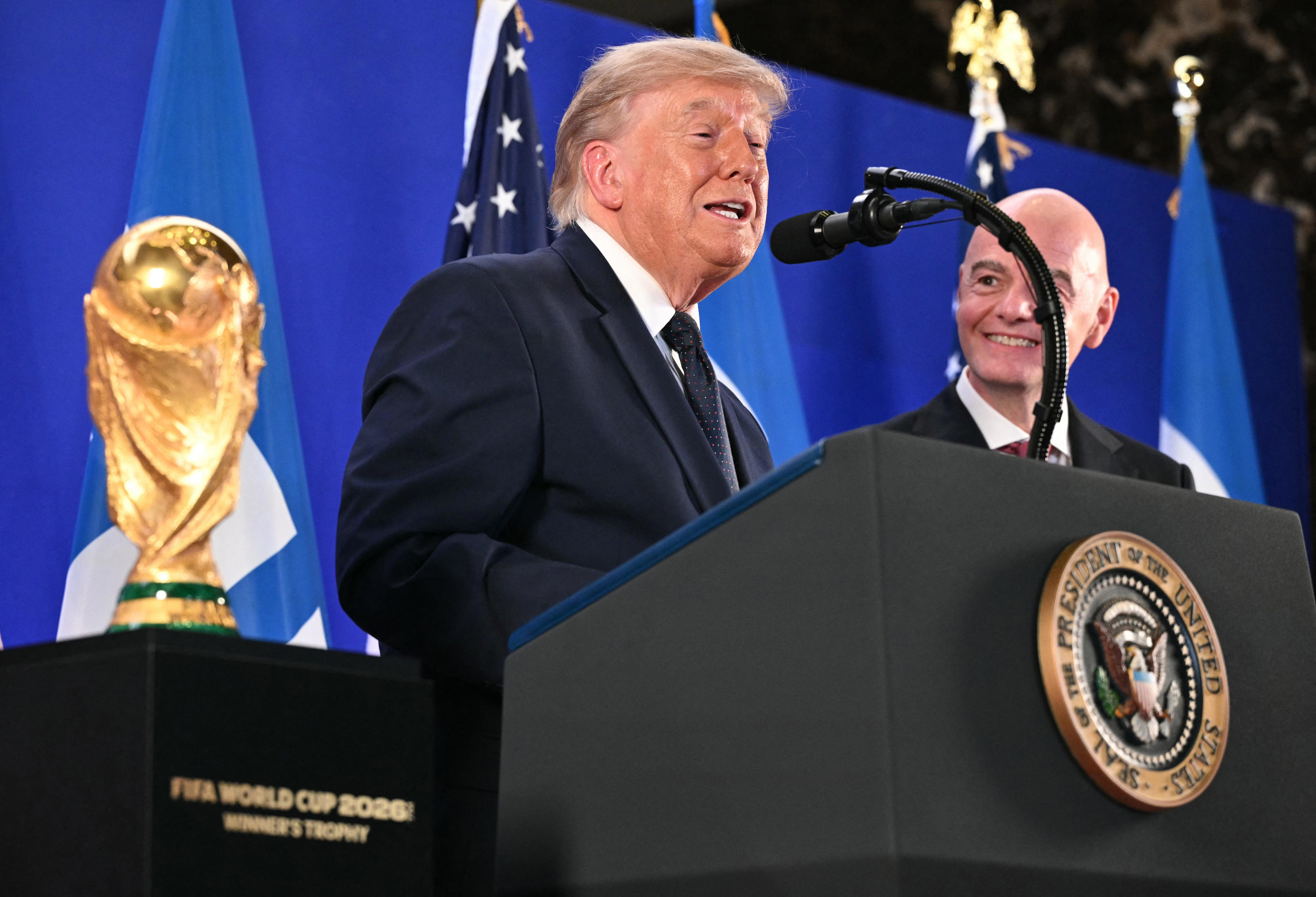 'Something really special': FIFA World Cup soccer grows on Trump