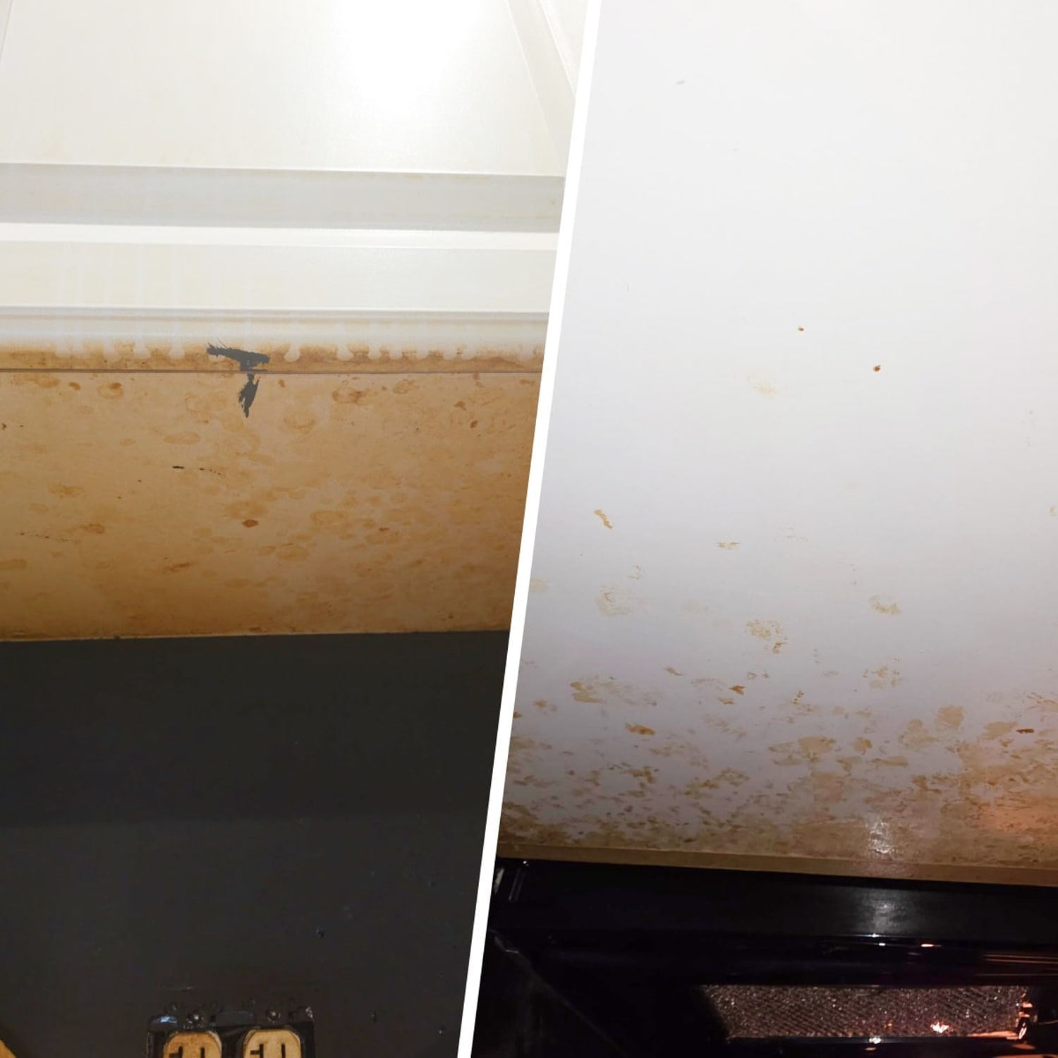 The Pink Stuff removed almost all of the caked-on grease that lived under this cabinet. (Courtesy Chrissy Callahan)